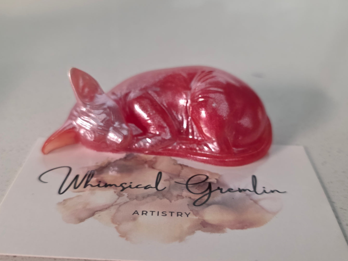 Naked Cat Napping (cherry 🌸 and silver)